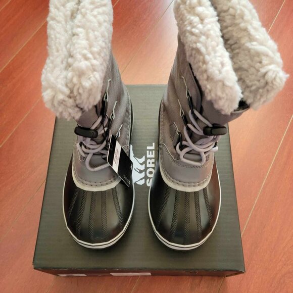 Sorel YOOT PAC Nylon Youth Waterproof Boot - Quarry Dove - Picture 3 of 6